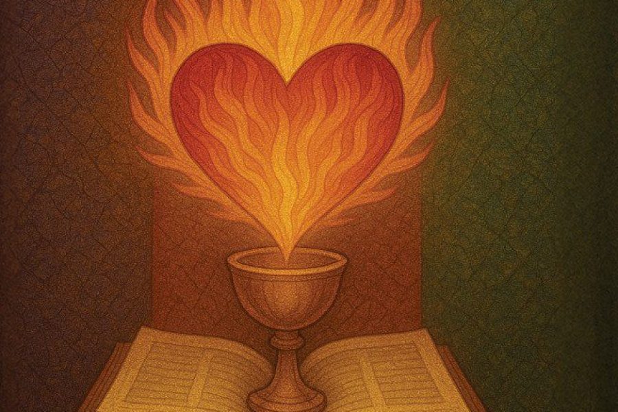 A NEW BOOK FROM OUR PASTOR, FR. BEN!     “IN MY HEART LIKE A BURNING FIRE”